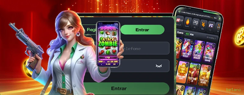 Aplicativo móvel betano para iOS e Android